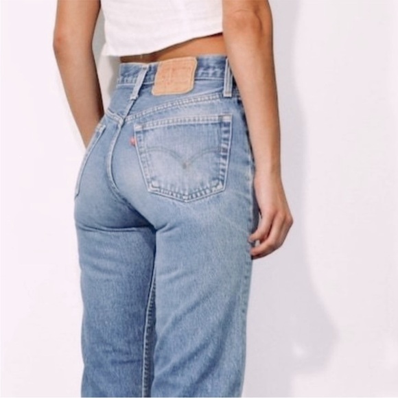 Levi's Denim - Levi's Original Button Fly 501 Straight Leg Jeans Size 32